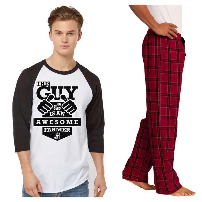 This Guy Is An Awesome Farmer Raglan Sleeve Pajama Set