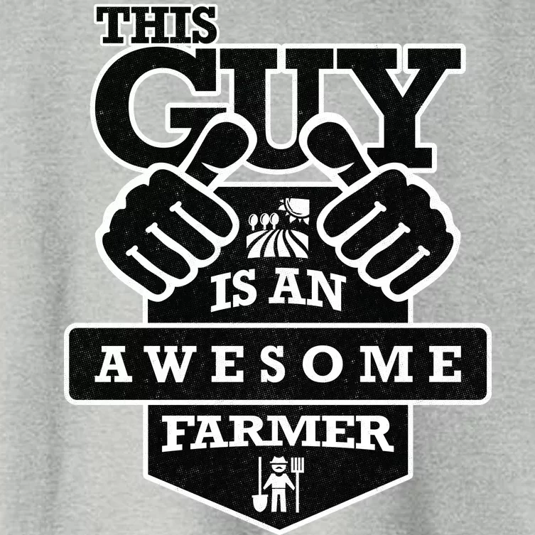 This Guy Is An Awesome Farmer Women's Crop Top Tee