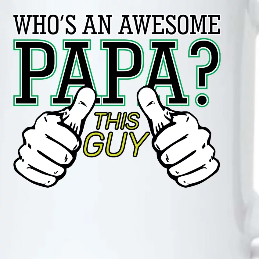 This Guy Is An Awesome Papa Black Color Changing Mug