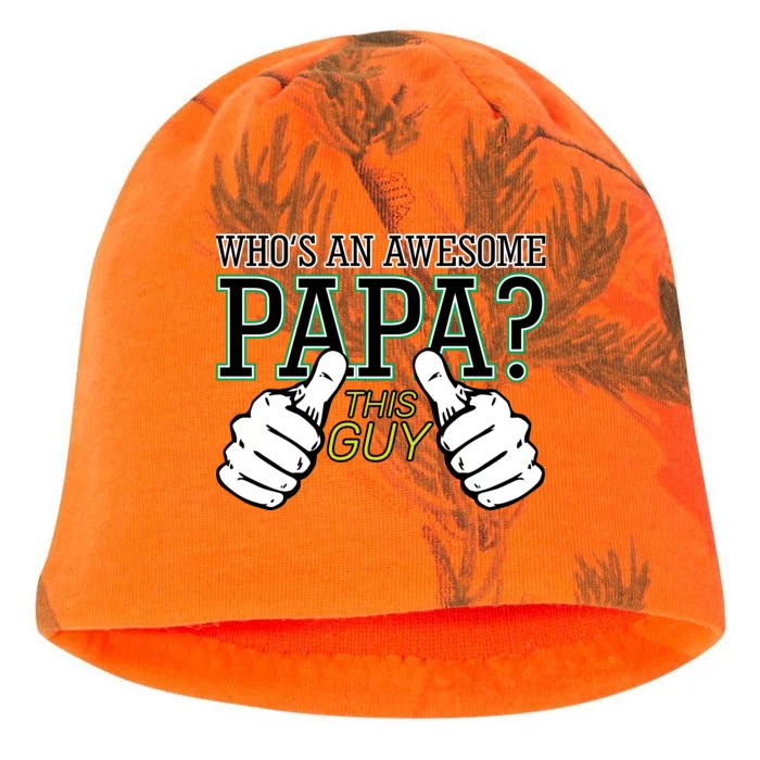 This Guy Is An Awesome Papa Kati - Camo Knit Beanie