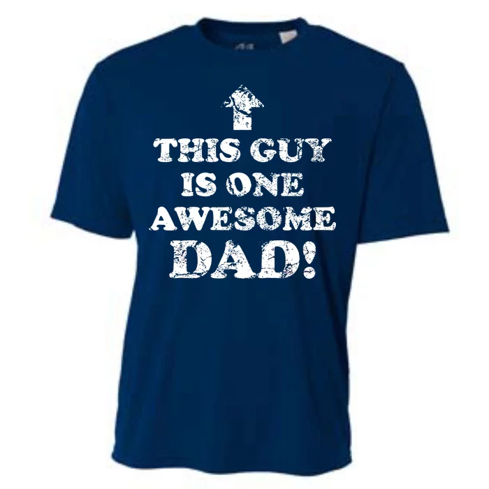 This Guy is One Awesome Dad Distressed Cooling Performance Crew T-Shirt