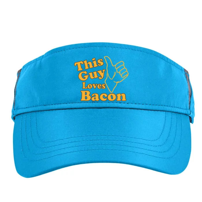 This Guy Loves Bacon Adult Drive Performance Visor