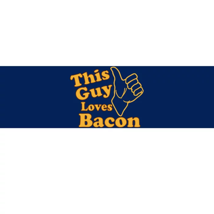 This Guy Loves Bacon Bumper Sticker