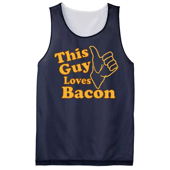 This Guy Loves Bacon Mesh Reversible Basketball Jersey Tank