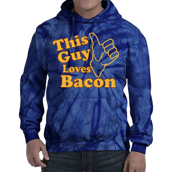 This Guy Loves Bacon Tie Dye Hoodie