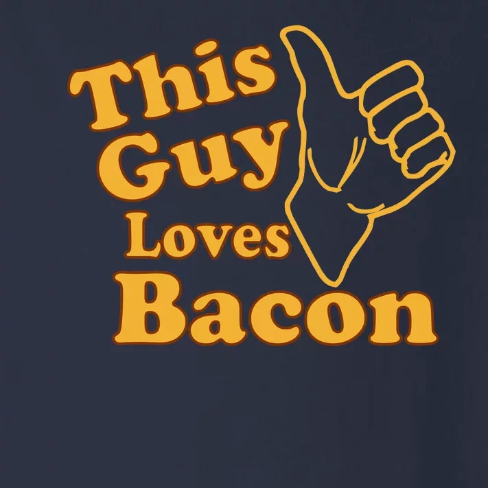 This Guy Loves Bacon Toddler Long Sleeve Shirt