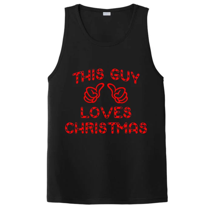 This Guy Loves Christmas Performance Tank