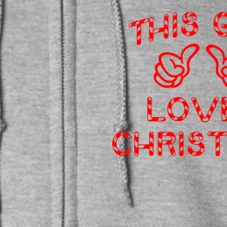 This Guy Loves Christmas Full Zip Hoodie