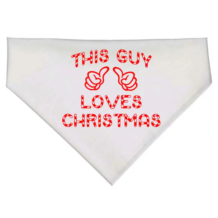 This Guy Loves Christmas USA-Made Doggie Bandana