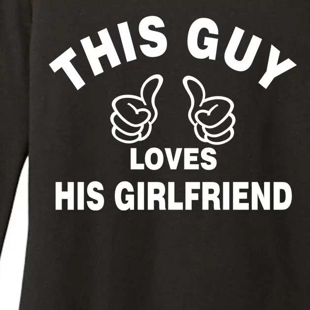 This Guy Loves His Girlfriend Womens CVC Long Sleeve Shirt