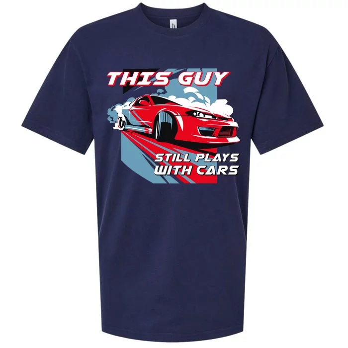 This Guy Still Plays With Cars Sueded Cloud Jersey T-Shirt