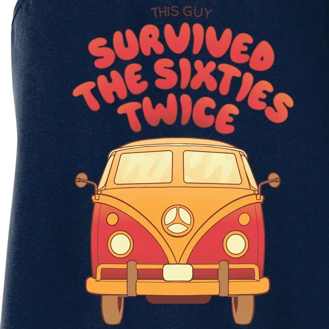 This Guy Survived The Sixties Twice Women's Racerback Tank