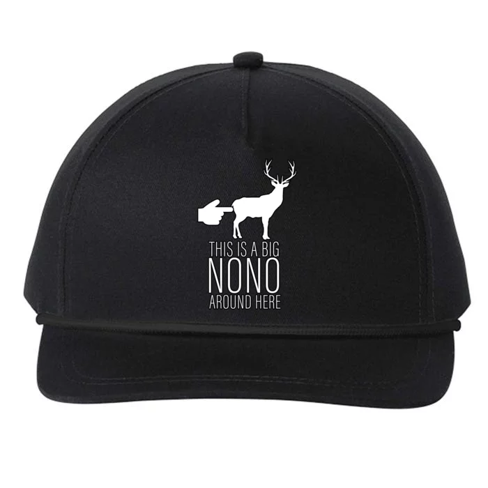 This Is A Big NO NO Don't Touch The Animals Snapback Five-Panel Rope Hat