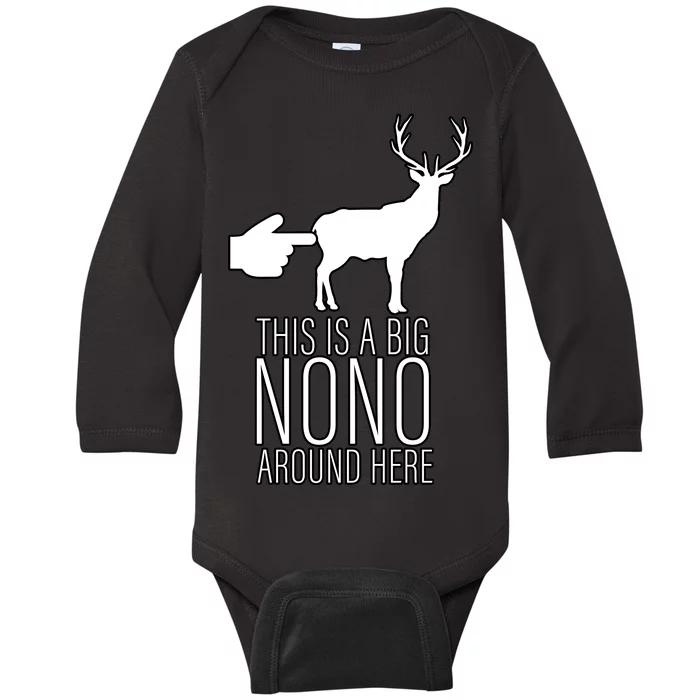 This Is A Big NO NO Don't Touch The Animals Baby Long Sleeve Bodysuit