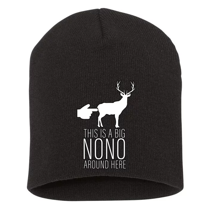 This Is A Big NO NO Don't Touch The Animals Short Acrylic Beanie