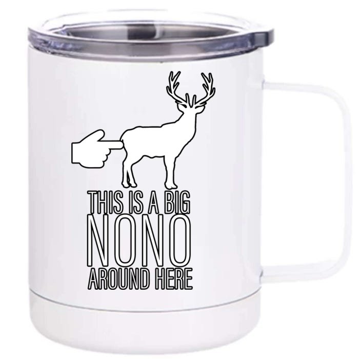 This Is A Big NO NO Don't Touch The Animals Front & Back 12oz Stainless Steel Tumbler Cup