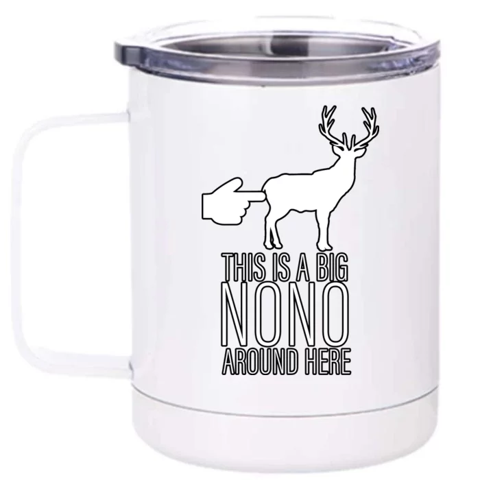 This Is A Big NO NO Don't Touch The Animals Front & Back 12oz Stainless Steel Tumbler Cup