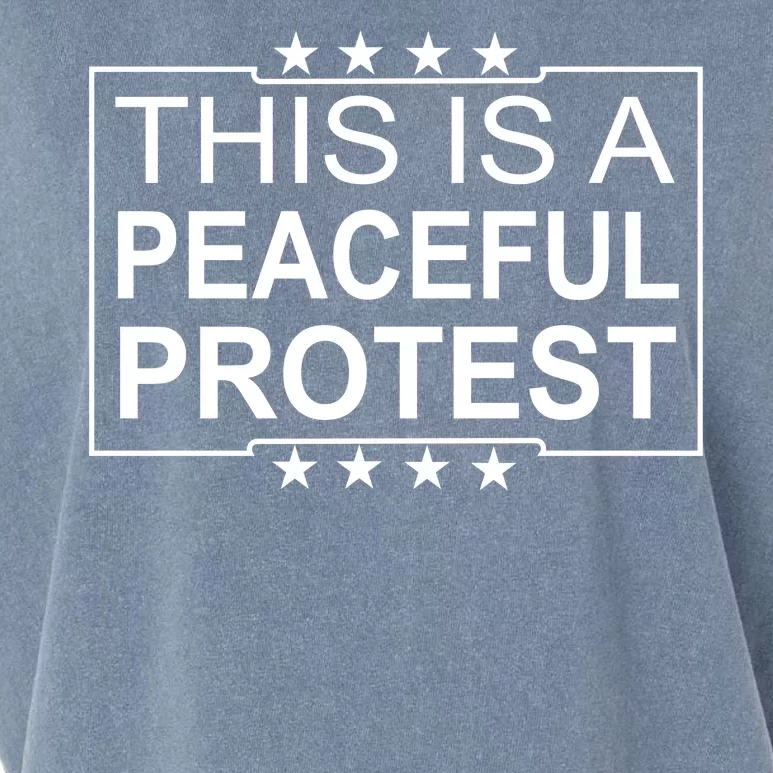 This Is A Peaceful Protest Pro Trump Garment-Dyed Women's Muscle Tee