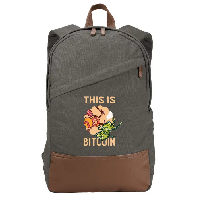 This Is Bitcoin Cotton Canvas Backpack