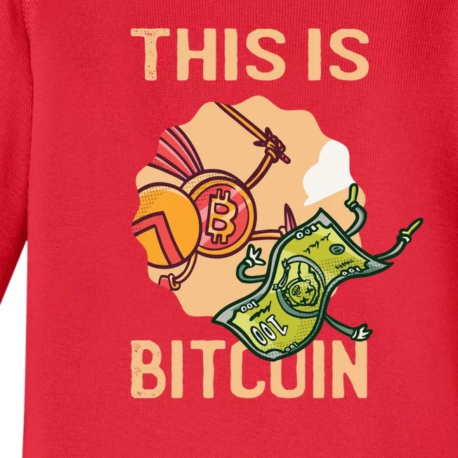 This Is Bitcoin Baby Long Sleeve Bodysuit