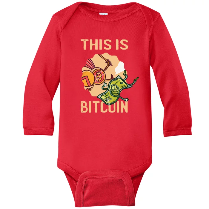 This Is Bitcoin Baby Long Sleeve Bodysuit