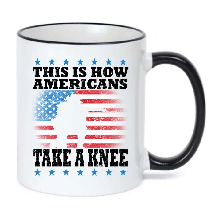 This Is How Americans Take a Knee Black Color Changing Mug