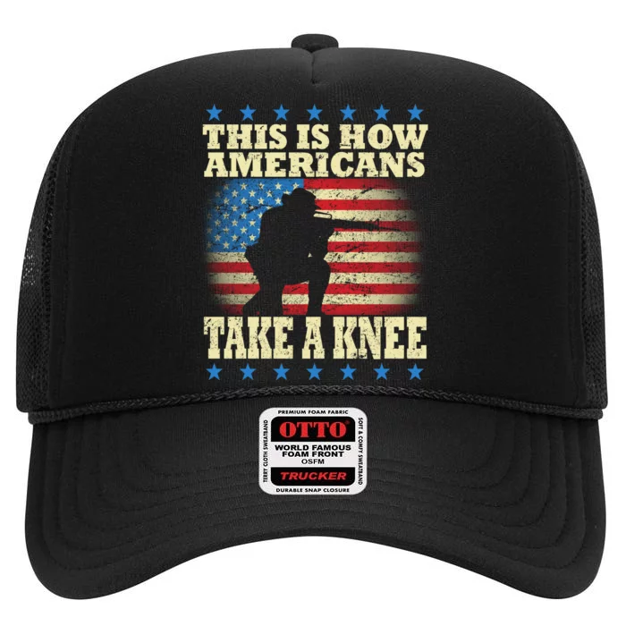 This Is How Americans Take a Knee High Crown Mesh Trucker Hat