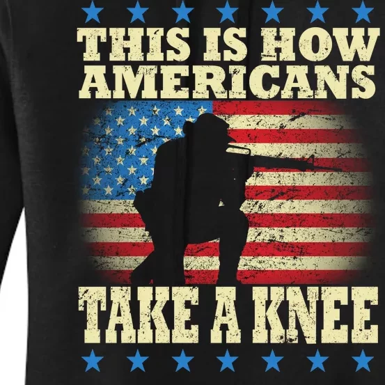 This Is How Americans Take a Knee Women's Pullover Hoodie