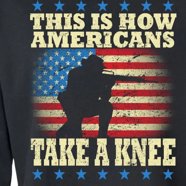 This Is How Americans Take a Knee Cropped Pullover Crew