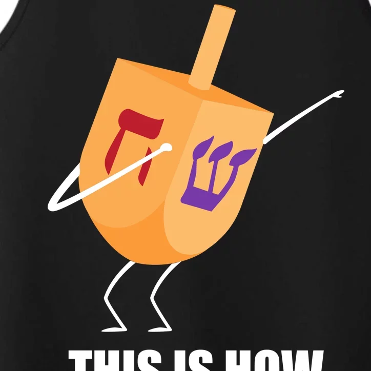 This is How I Roll Dreidel Dabbing Chanukah Performance Tank