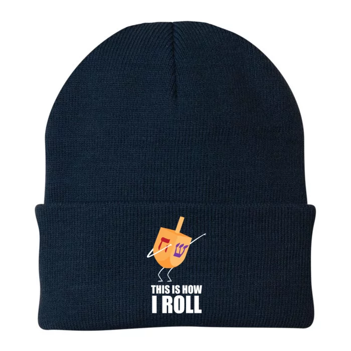 This is How I Roll Dreidel Dabbing Chanukah Knit Cap Winter Beanie