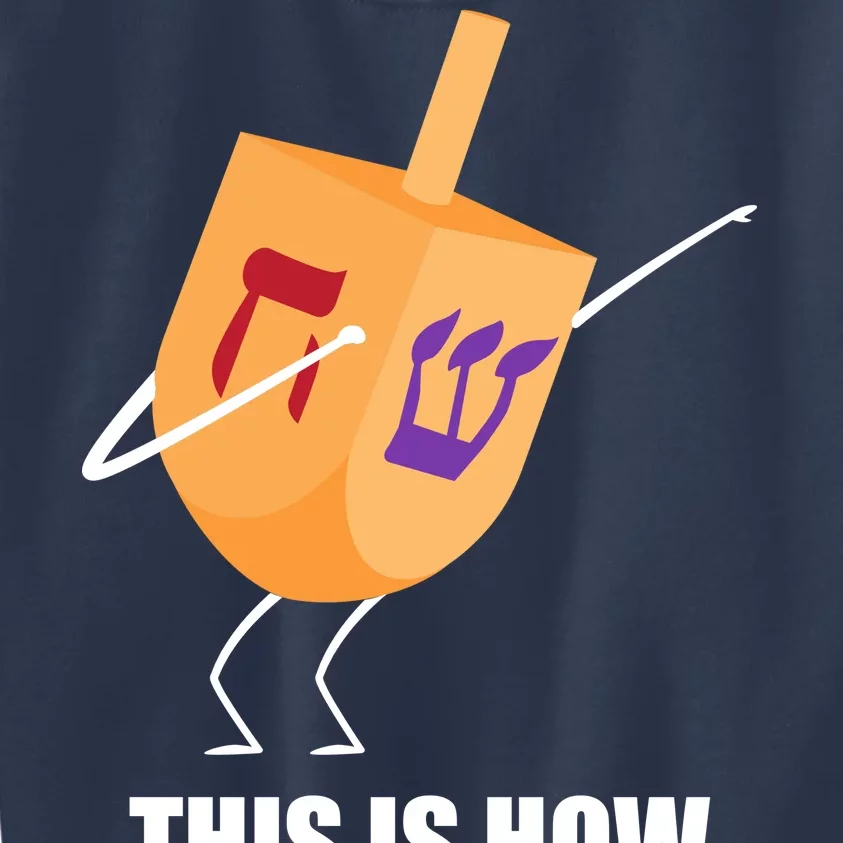 This is How I Roll Dreidel Dabbing Chanukah Kids Sweatshirt