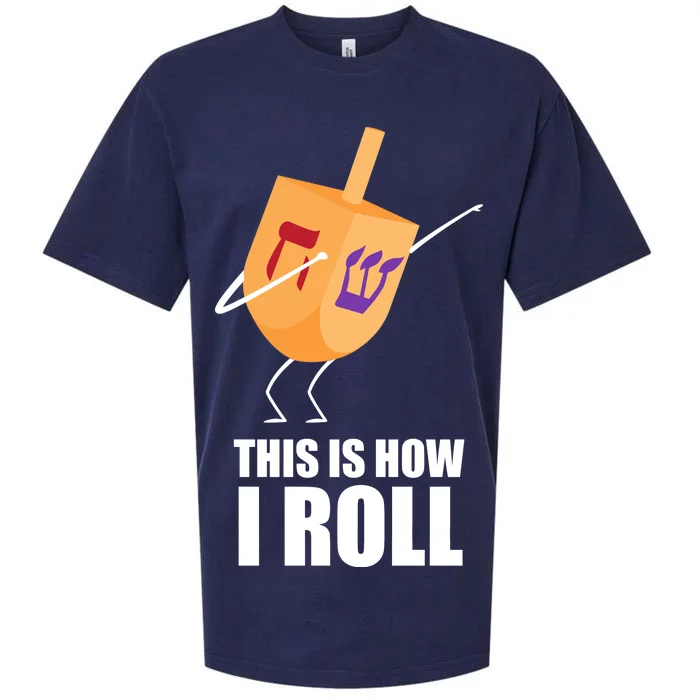 This is How I Roll Dreidel Dabbing Chanukah Sueded Cloud Jersey T-Shirt