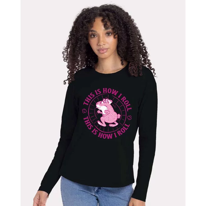 This Is How I Roll Hamster Womens Cotton Relaxed Long Sleeve T-Shirt