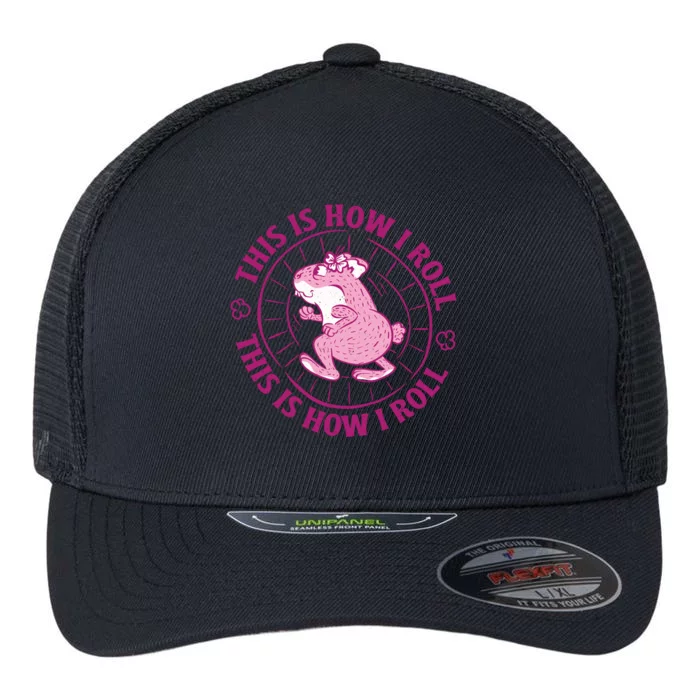 This Is How I Roll Hamster Flexfit Unipanel Trucker Cap