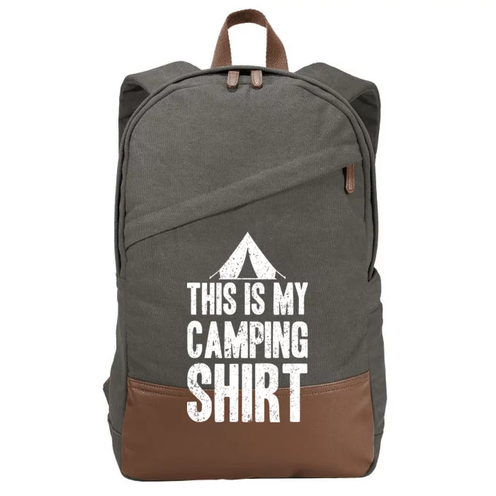 This Is My Camping Cotton Canvas Backpack