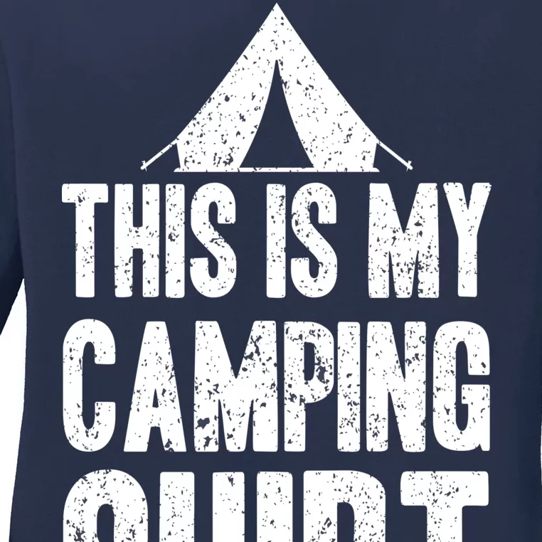 This Is My Camping Ladies Long Sleeve Shirt