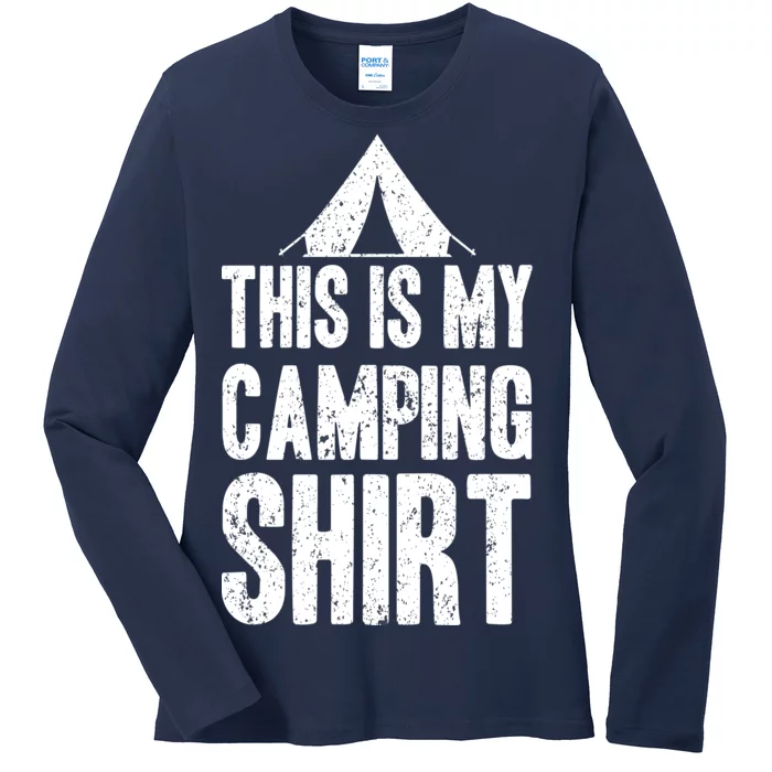 This Is My Camping Ladies Long Sleeve Shirt