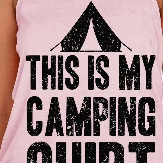 This Is My Camping Women's Knotted Racerback Tank