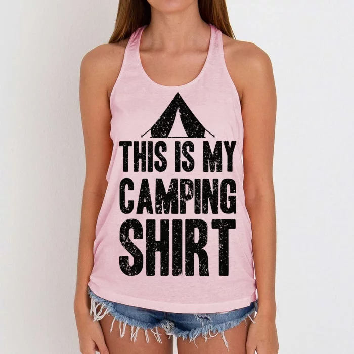 This Is My Camping Women's Knotted Racerback Tank