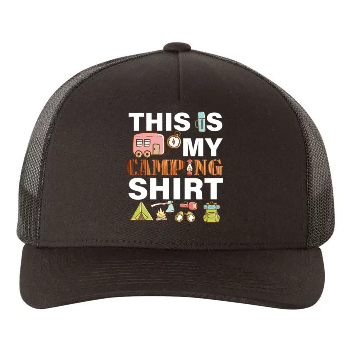 This Is My Camping Funny Yupoong Adult 5-Panel Trucker Hat