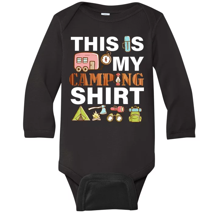 This Is My Camping Funny Baby Long Sleeve Bodysuit