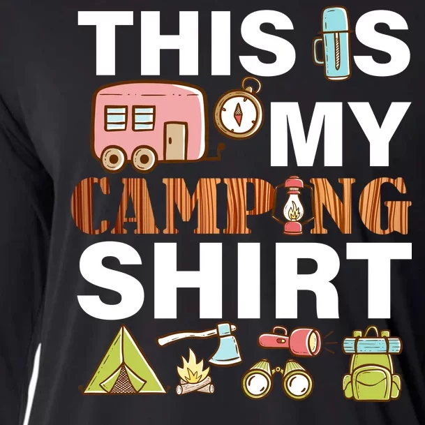 This Is My Camping Funny Cooling Performance Long Sleeve Crew