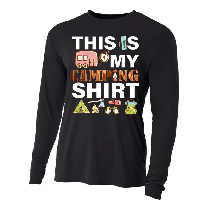 This Is My Camping Funny Cooling Performance Long Sleeve Crew