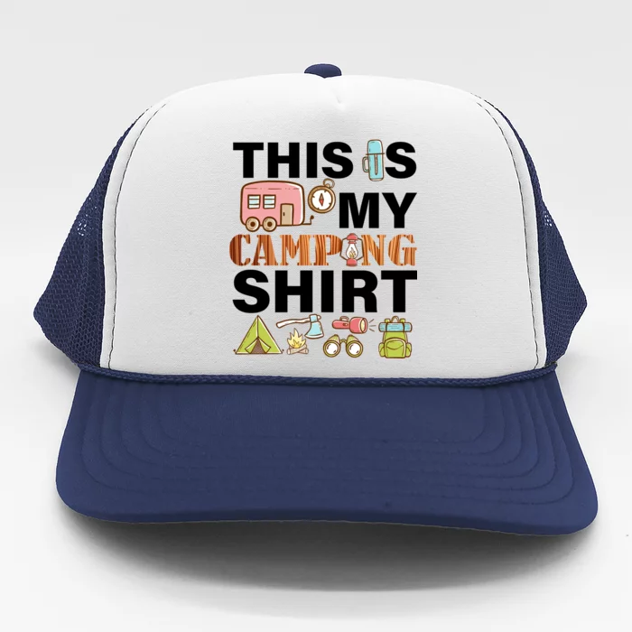 This Is My Camping Funny Trucker Hat