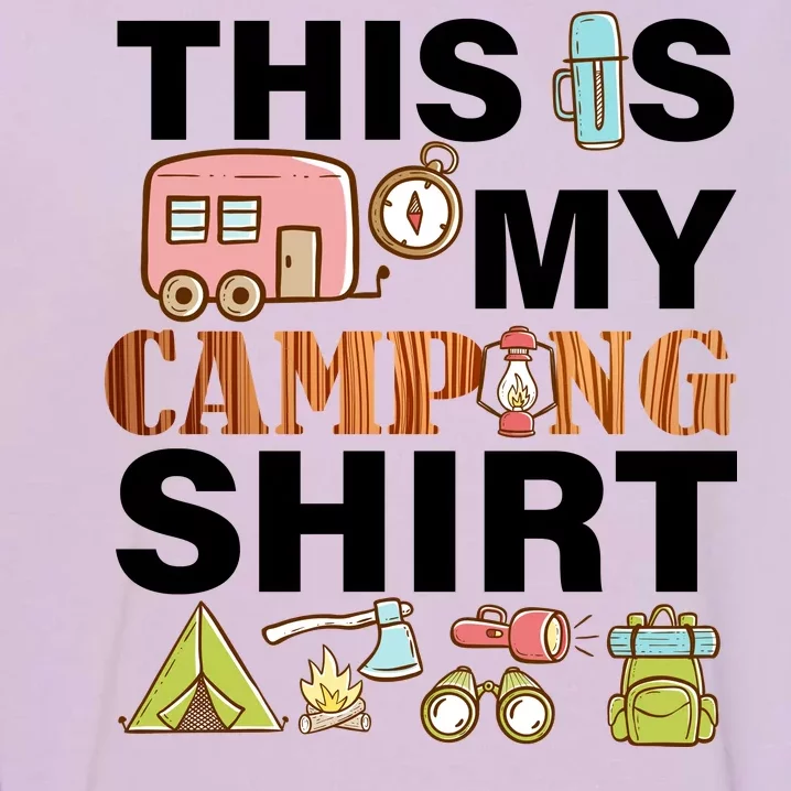 This Is My Camping Funny Garment-Dyed Sweatshirt