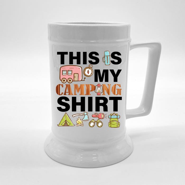 This Is My Camping Funny Front & Back Beer Stein