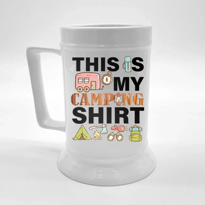 This Is My Camping Funny Front & Back Beer Stein