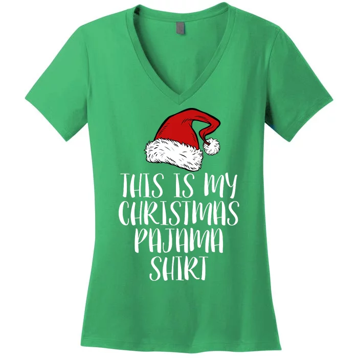 This Is My Christmas Pajama Women's V-Neck T-Shirt