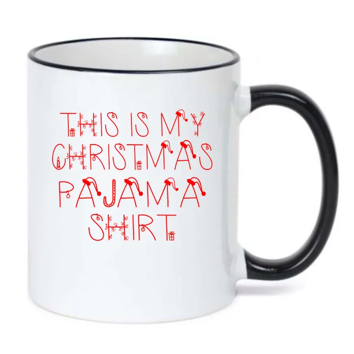 This Is My Christmas Pajama Shirt Funny Black Color Changing Mug